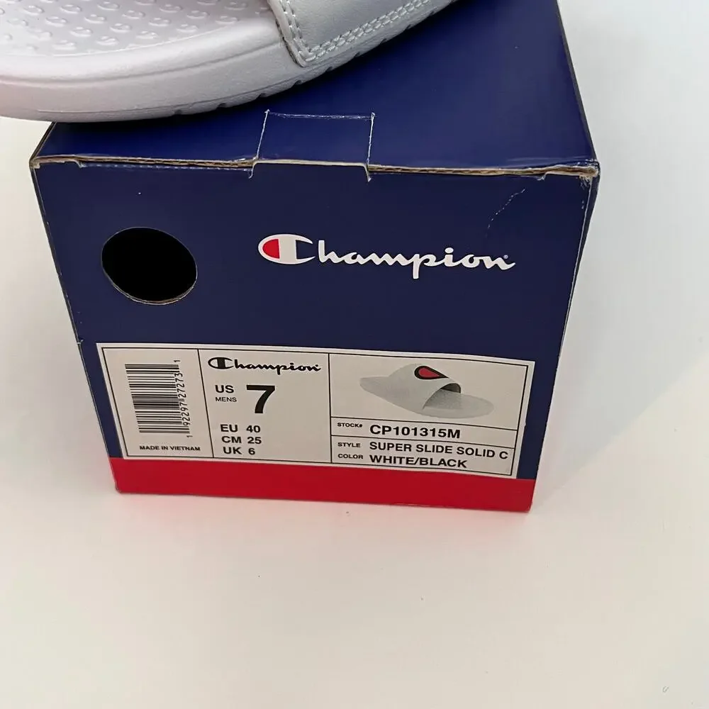 Champion Men's Athletic Sporty Logo Slide Sz 7